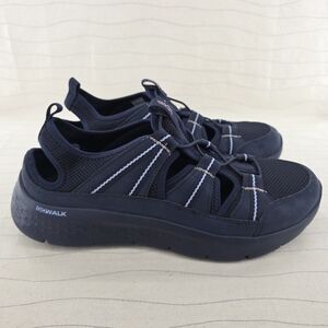 Skechers Womens Go Walk Flex SKX Navy Blue Sandals Shoes 141477 Size 12 EUC